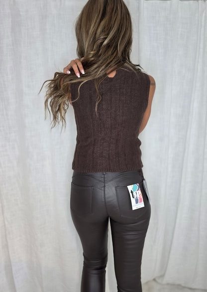 Byxor konstläder Brown