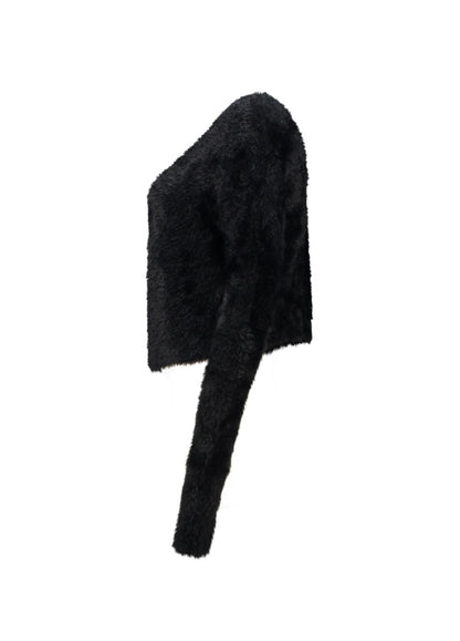 Kofta fluffig Adi Svart