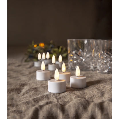 LED Värmeljus 2-pack Flamme TIMER