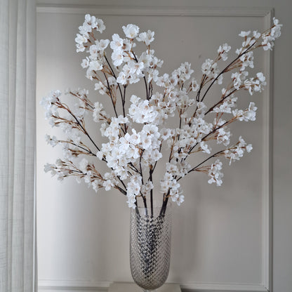 Konst Körsbärsblom 90 cm Vit