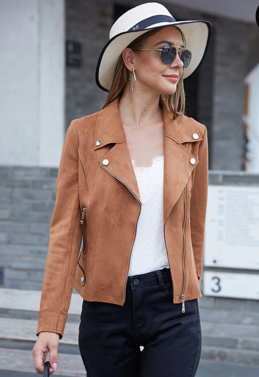 Perfecto mocka JACKET Cognac