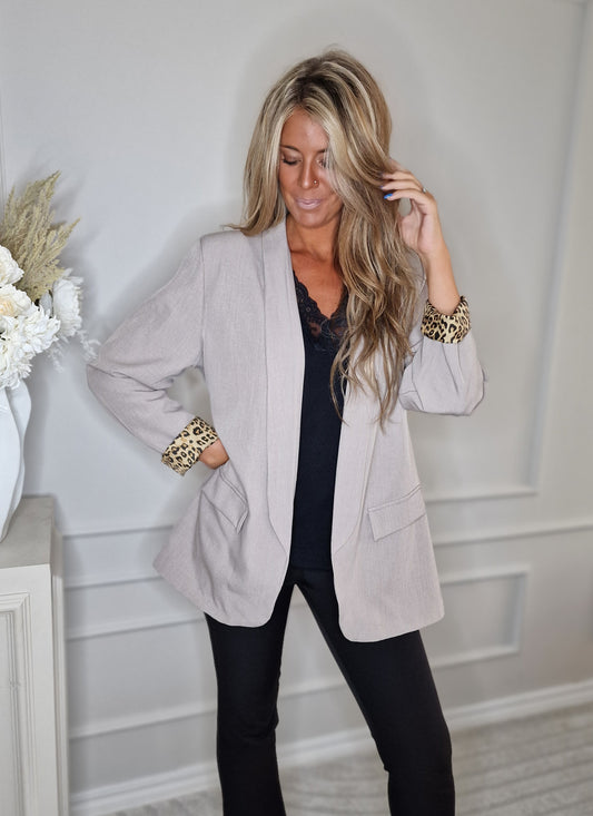 Blazer leopard Taupe