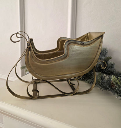 Dekoration Släde Antik Mässing
25 cm