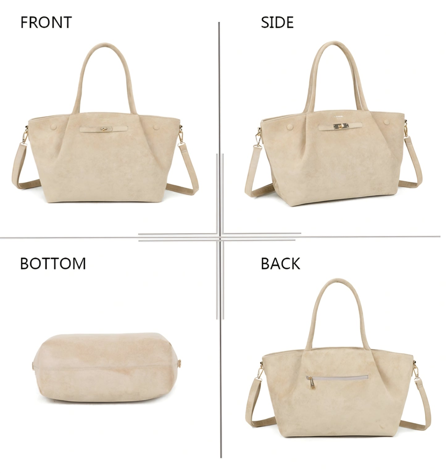 Gallantry mockahandväska Beige