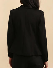 Ladda upp bild till gallerivisning, Stretchig figurnära Blazer Svart
