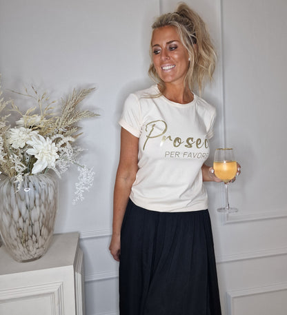 Camiseta Prosecco Beige