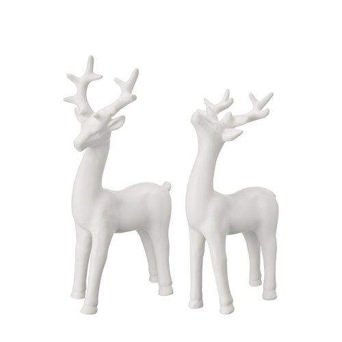 Hjort porslin Vit 24 cm