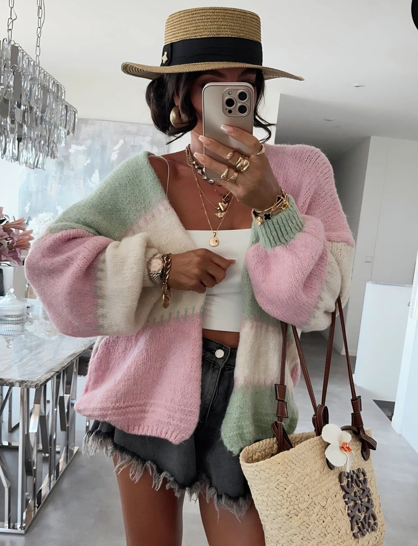 Ultramjuk Cardigan Ljusrosa