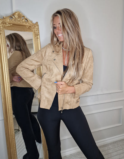 Perfecto mocka JACKET CAMEL