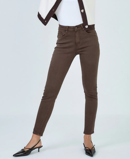 Skiny jeans (Push-up) brown