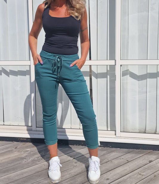 Pantalón milagro liso camel claro