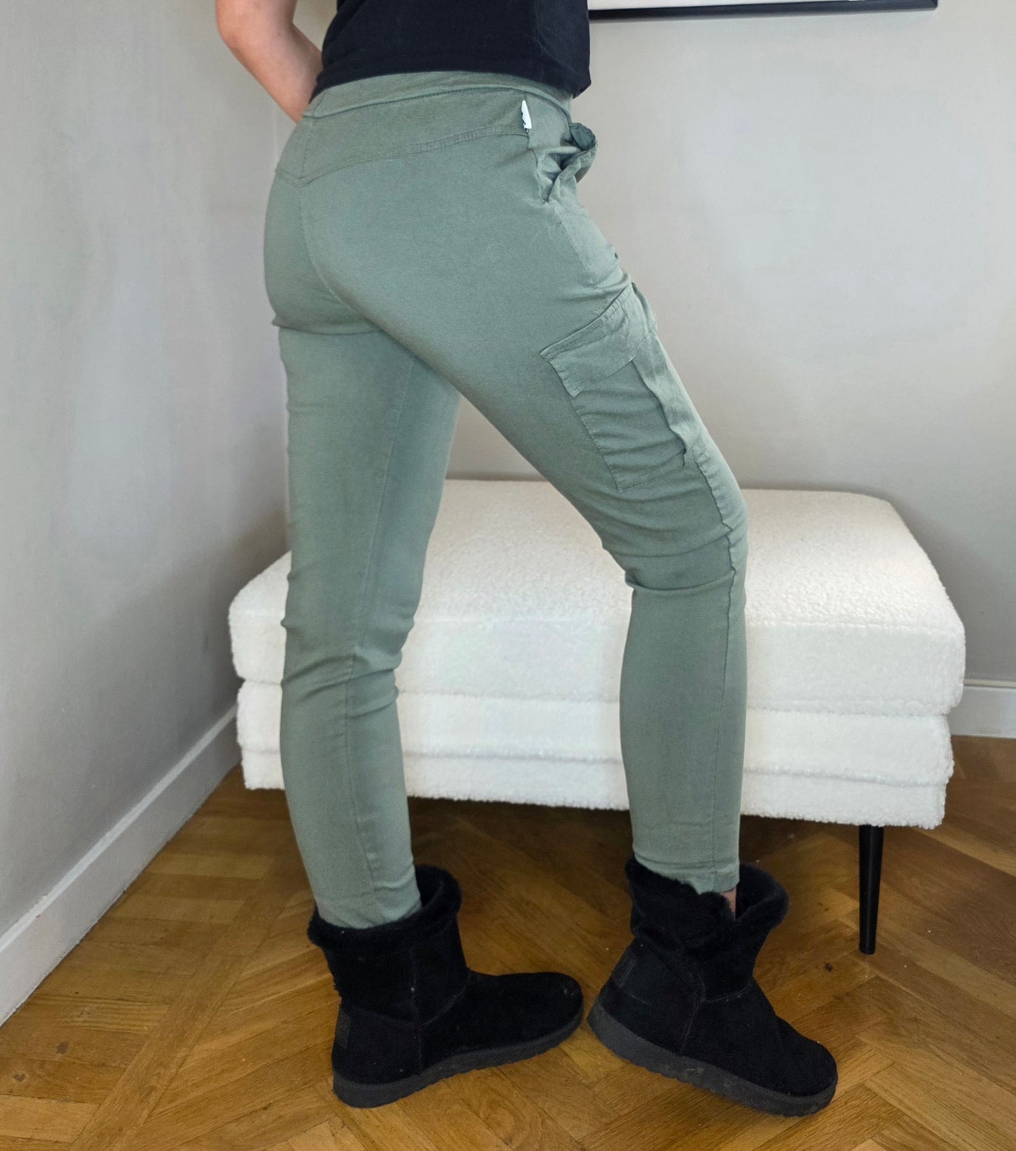 Mirakel byxa Cargo/fickor Grön