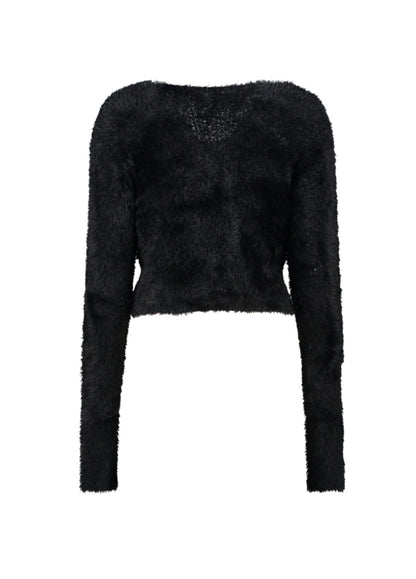 Kofta fluffig Adi Svart