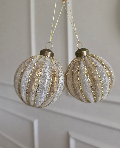 Glass ball Embla 10cm 2-PACK