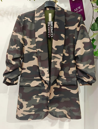Camouflage blazer