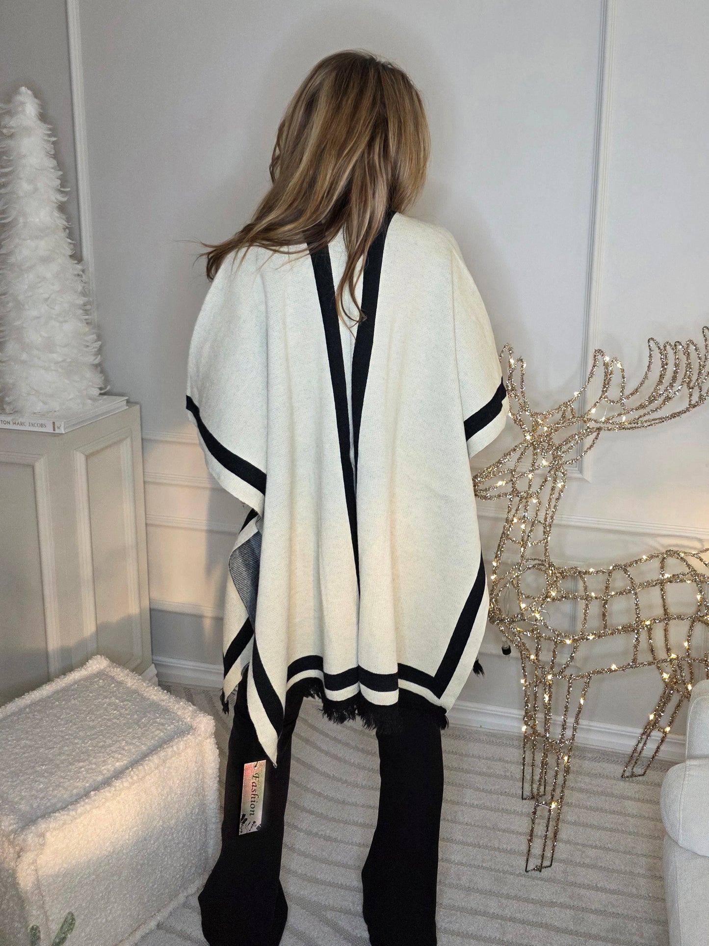 Poncho Cape Beige