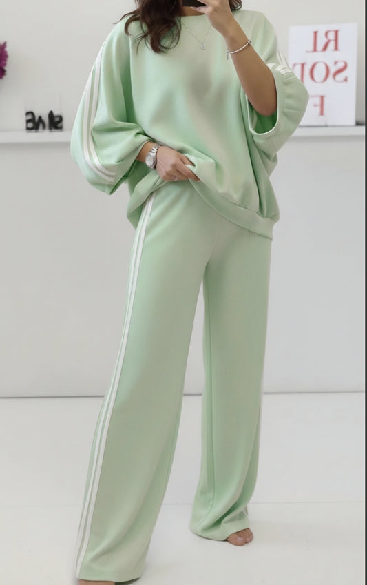 Set, Byxa+Tröja Mintgrön