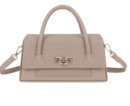 Gallantry Flätad Handväska Taupe