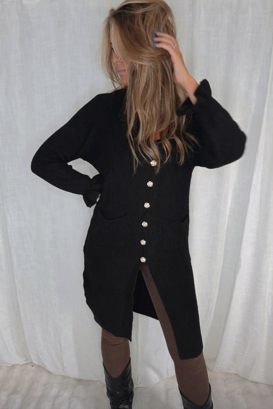 Cardigan Svart
