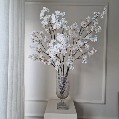 Konst Körsbärsblom 90 cm Vit