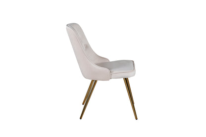 Stol velvet. 2-pack Beige