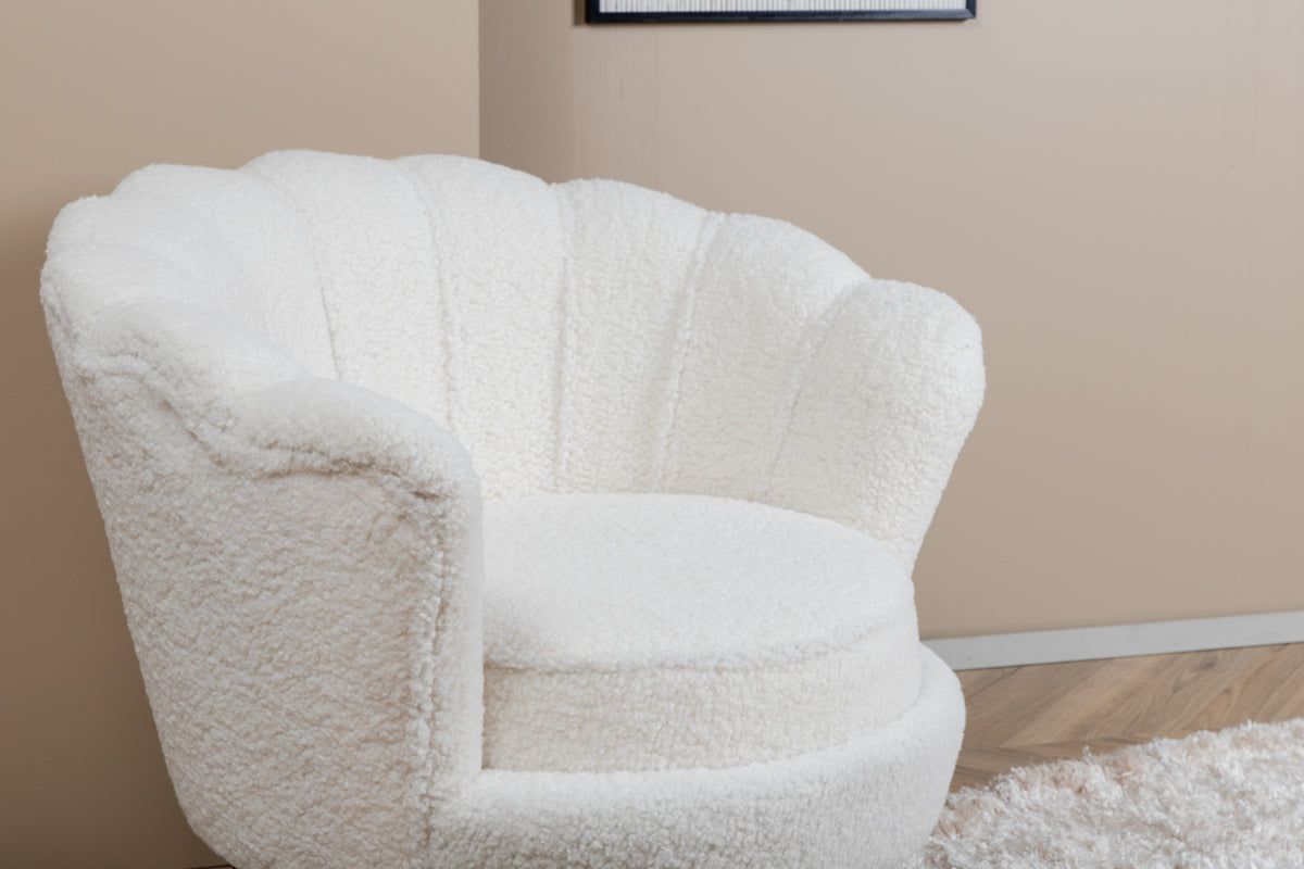 Fåtölj Calais Teddy offwhite
