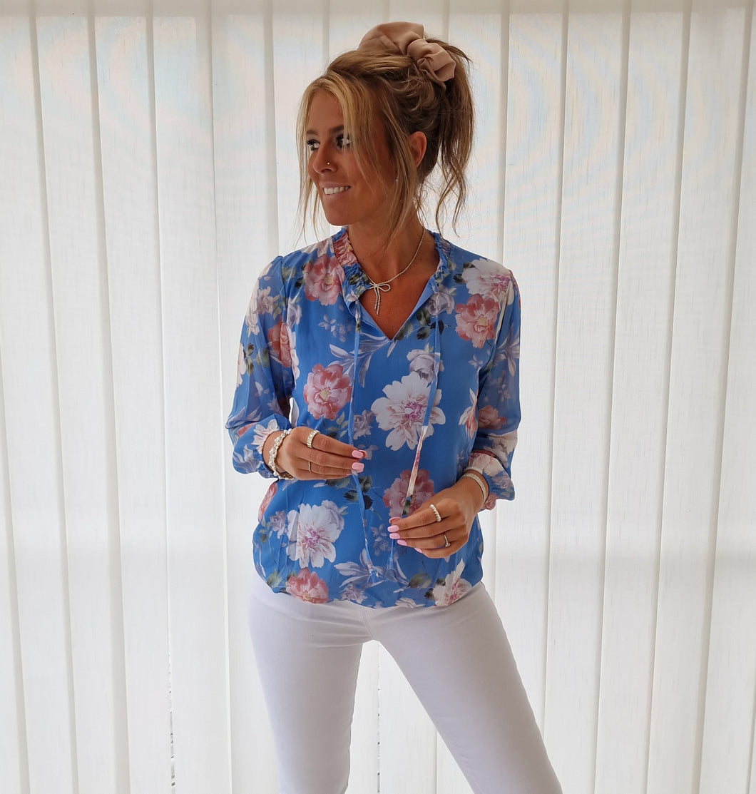 Blus Eve Blå