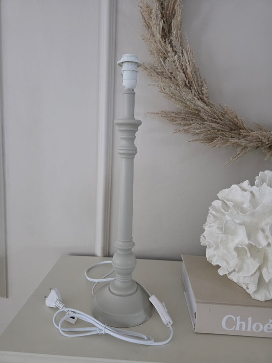 Lampfot Beige trä H49 cm