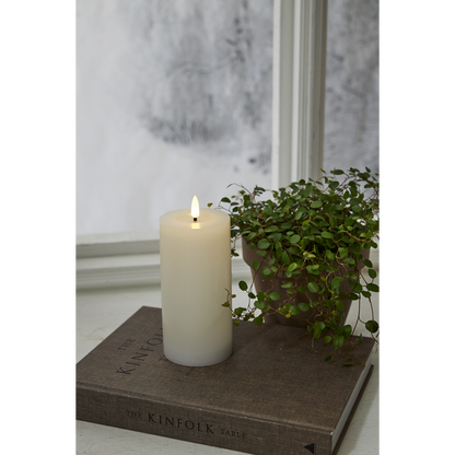 LED Blockljus Flamme 15 cm, Timer