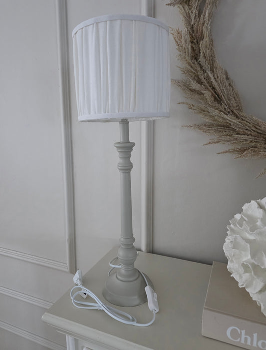 Lampfot Beige trä H49 cm