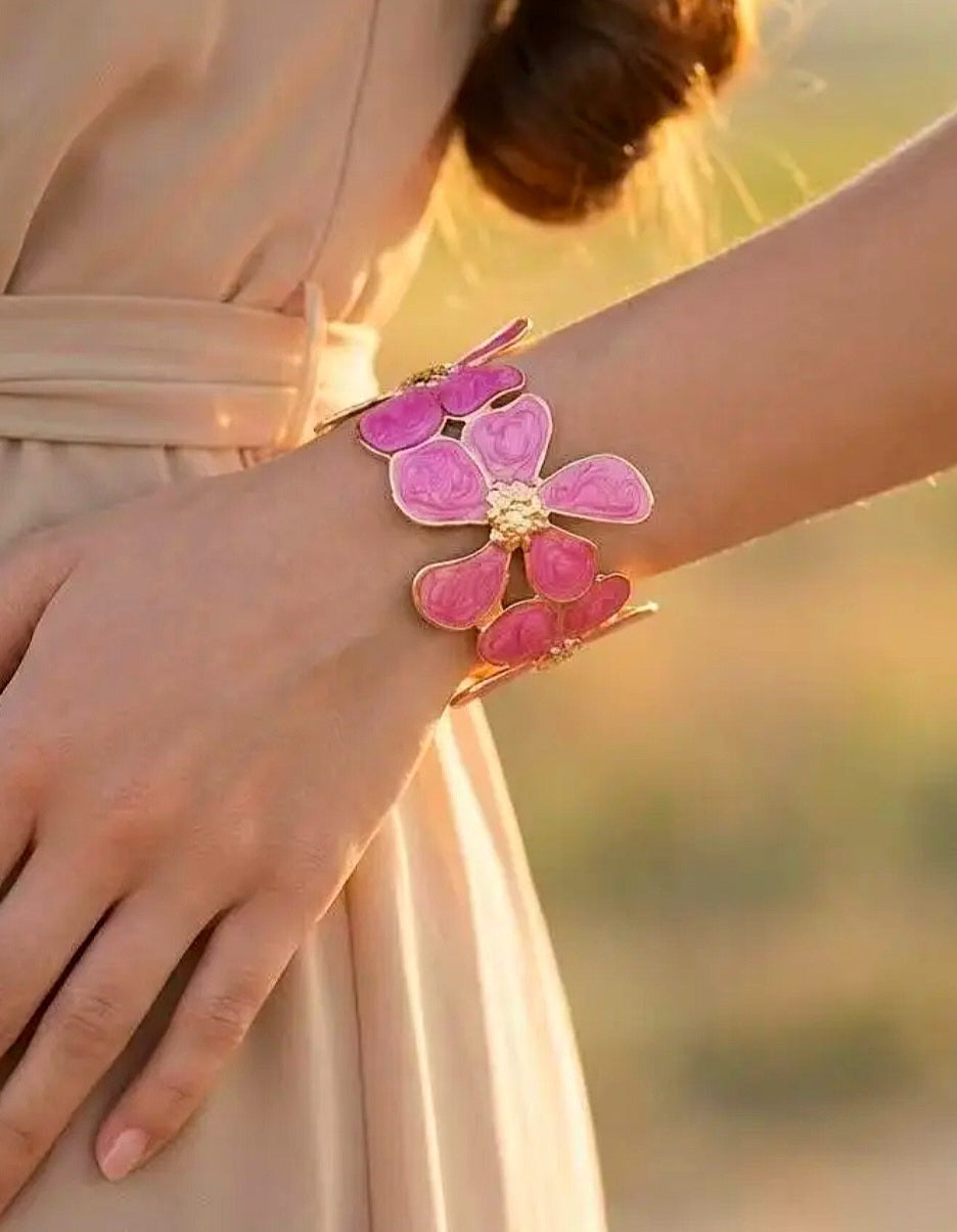Armband i rostfritt stål Rosa