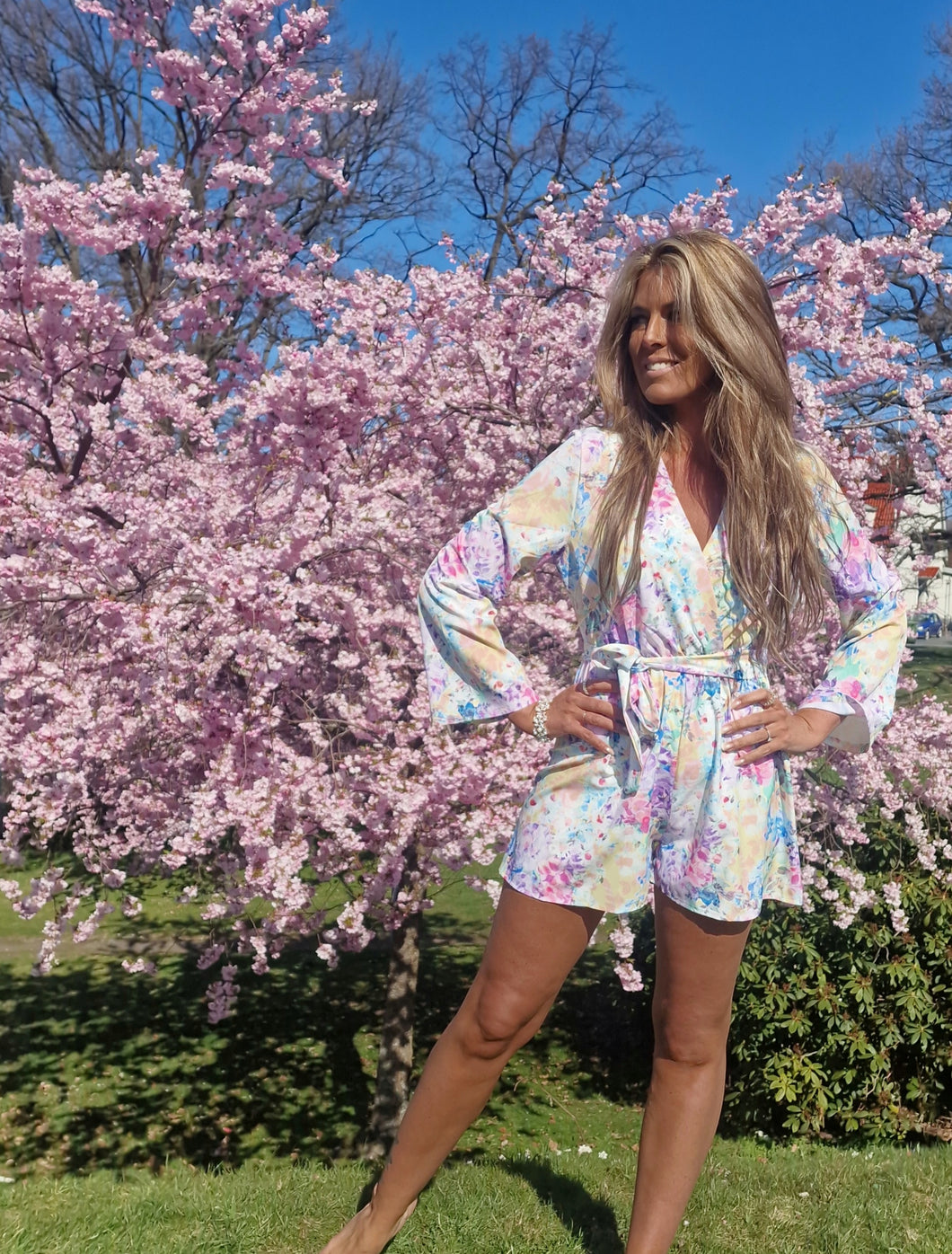 Byxdress Alina Pastell