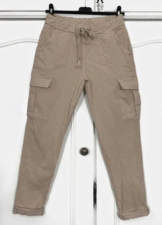 Mirakel byxa Cargo/fickor Taupe