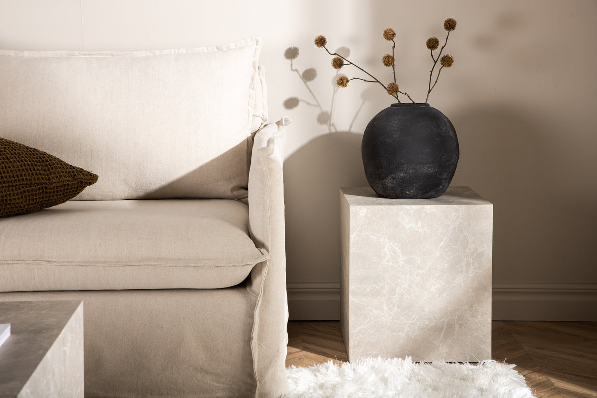 Sidobord York 40x40 cm Beige