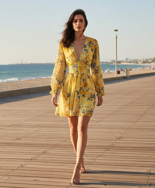 JULIETTE klänning Gul