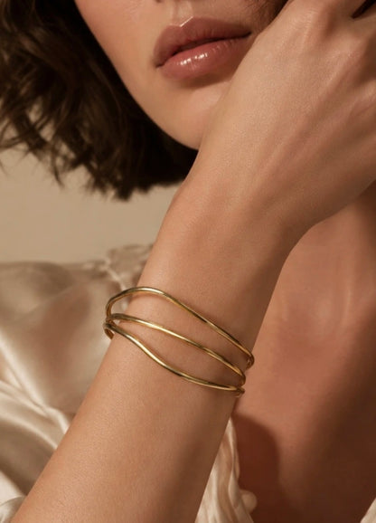 Armband i rostfritt stål Guld