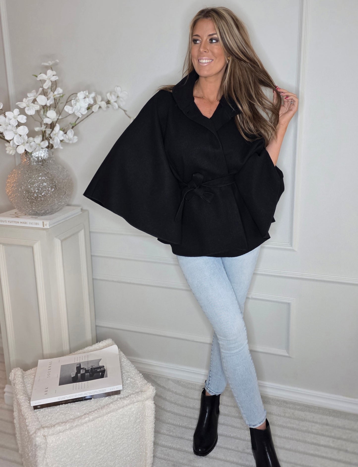 Poncho Kappa Elle Svart