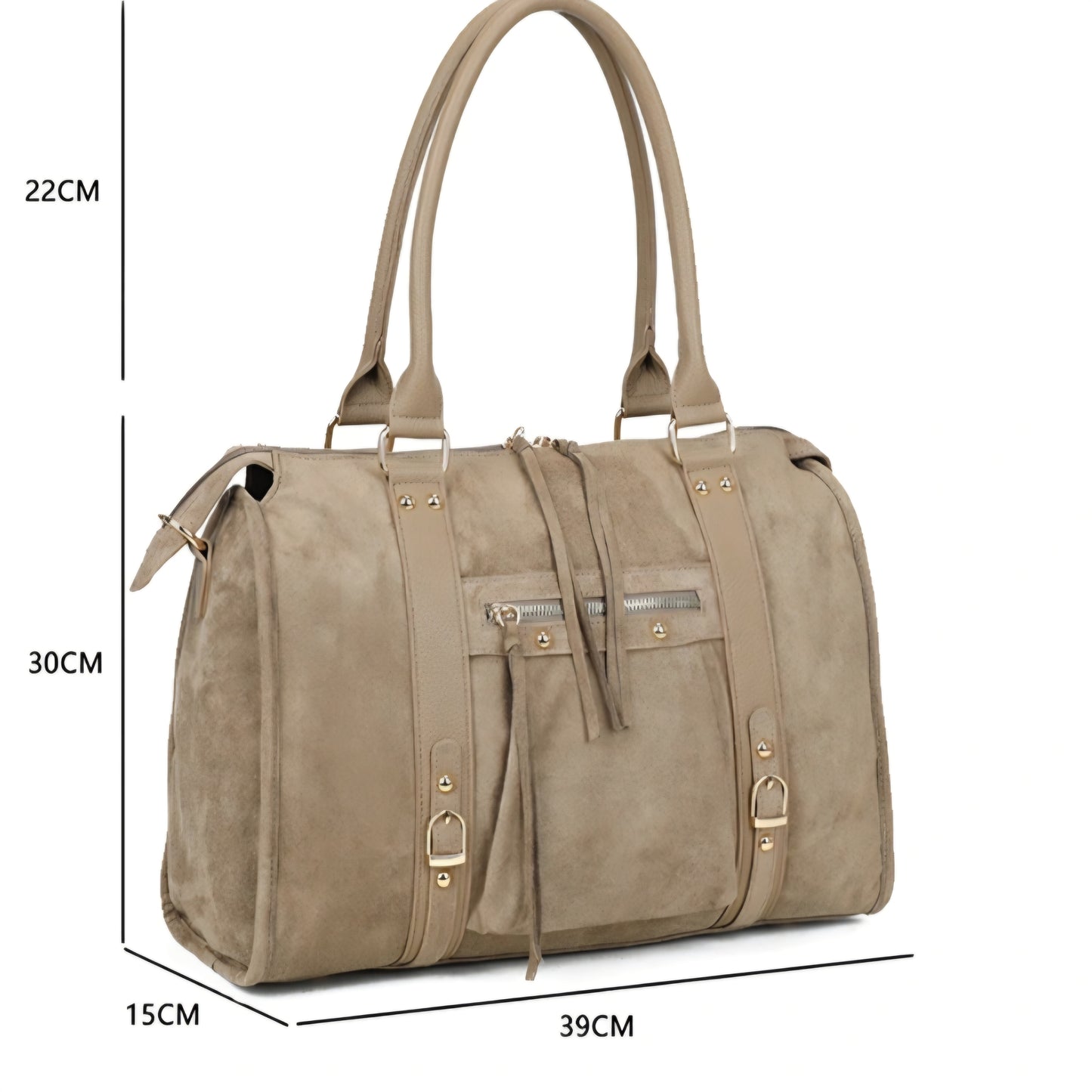 Gallantry tote-väska i mocka Beige