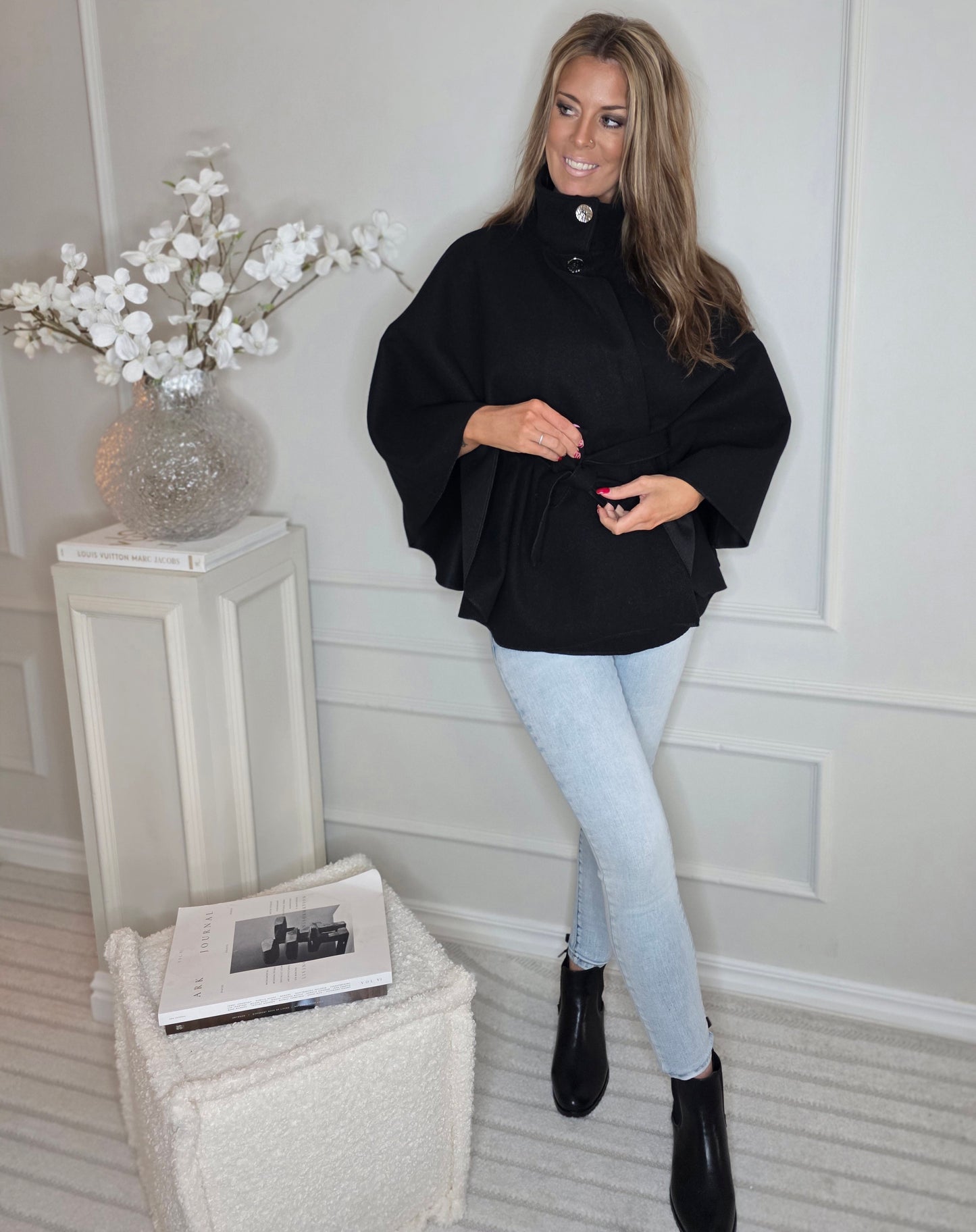 Poncho Kappa Elle Svart