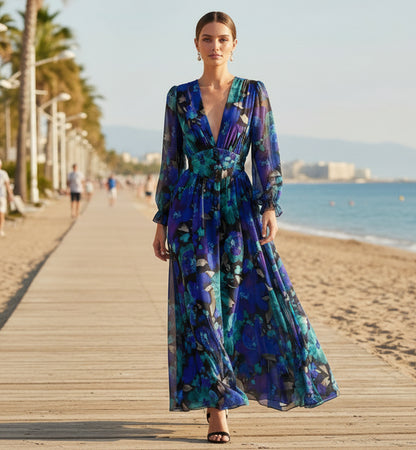 JULIETTA klänning Lila/Turkos