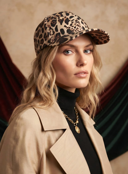Leopardmönstrad keps