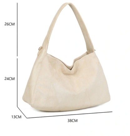 Gallantry Stor Mockahandväska Beige