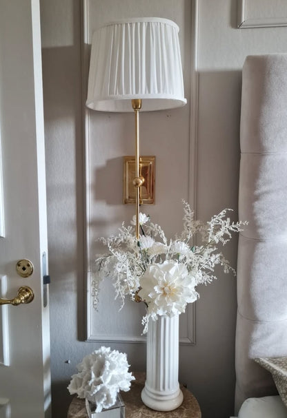 Vägglampa 63 cm Mässing