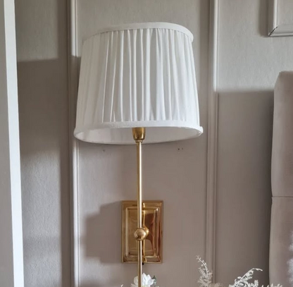 Lampskärm Bell oval 23x28x21cm Vit