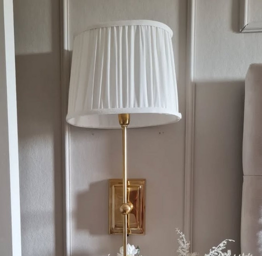 Lampskärm Bell oval 23x28x21cm Vit