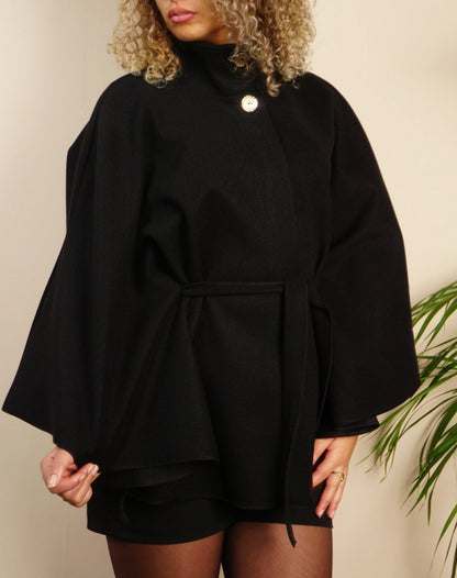 Poncho Kappa Elle Svart