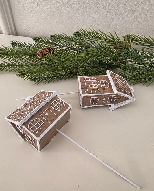 Stick Pepparkakshus 8 cm 2-pack