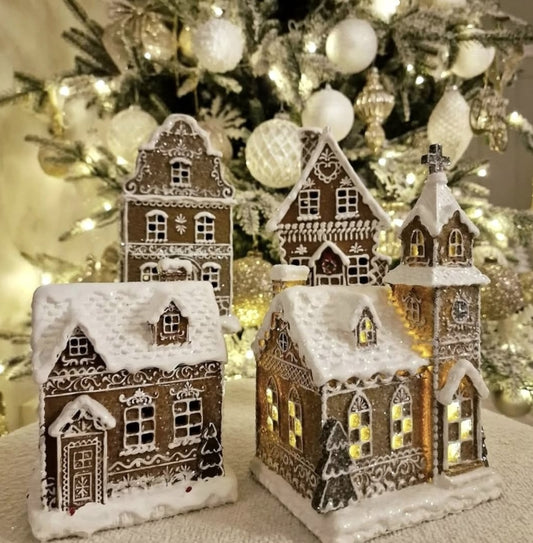 Pepparkakshus Ledbelysning 17 cm
