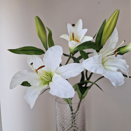 Konst Lilja Vit, 70 cm