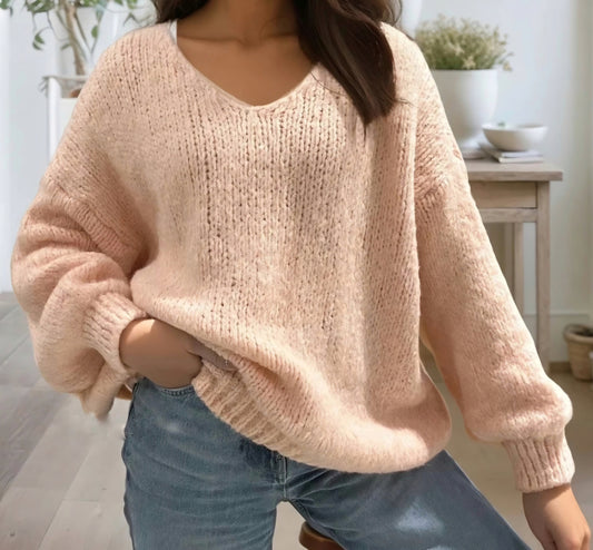 Ultramjuk tröja Aprikos